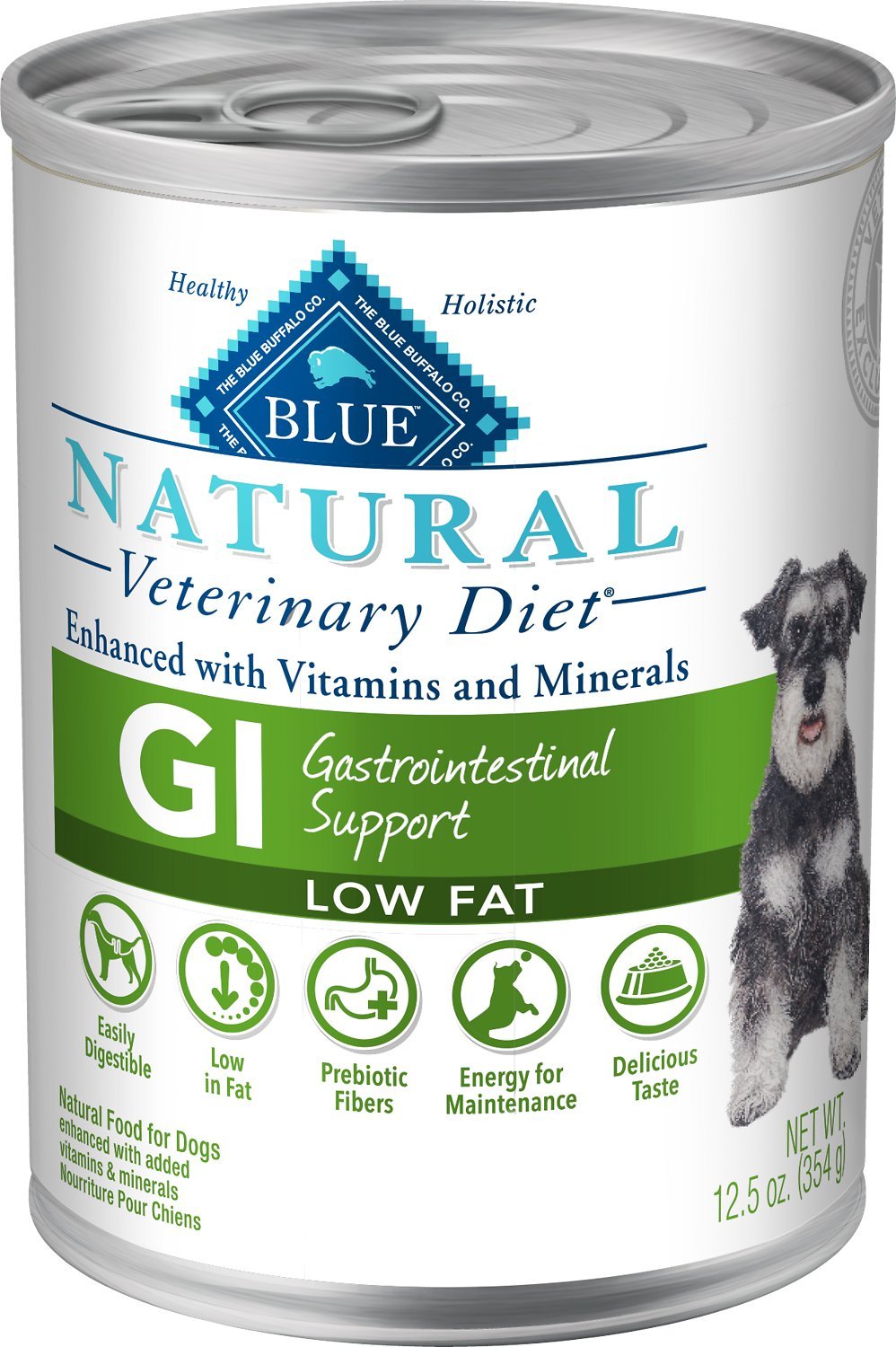 3 new Copy of Blue Buffalo Natural Veterinary Diet GI Gastrointestinal Support Canned Dog Food, 12.5-oz Cans